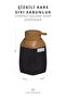 Wooden Patterned Black Striped Square Liquid Soap Dispenser - 2