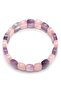 Amethyst - Pink Quartz Natural Stone Bracelet 10 x 20 mm Special Cut - 2
