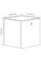 Storage box with lid, white, 32x32x32 cm - 8