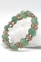 Green Quartz - Zebercet - Hematite Natural Stone Design Bracelet