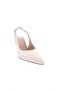 2025-23Y Women's Silver Stone Rubber Detailed Thin Heeled Shoes Ecru - 2