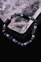 Tourmaline - Snowy Obsidian - Hematite Natural Stone Design Bracelet - 2