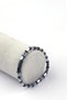Silver Gray - Blue Colored Hematite Natural Stone Bracelet 5 x 3 mm Rondel Cut