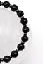 Onix Natural Stone Macrame Knitted Bracelet Faceted Globe Cut - 2