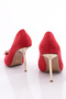 Women's Heeled Shoes Red Calfskin 56523557 - 3