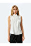 White Satin Blouse For Women - 3