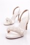 White Stone Chain Women's Evening Dress Shoes - 414121085 - 4