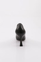 Women's Flat and Reverse Letter C Buckle Silver Stone Pointed Toe Heeled Shoes Black 2485297 - 4