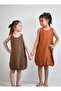 Modal Linen Oversize Zippered Dress 2 Years - 8 Years - 2