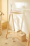 12 Pcs Wooden Backing Matte Powder Pink Rubber Coated Metal Kids Clothes Hangers, Clothing Hanger - 3