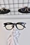 Black Bone Glass Exchange Transparent Women's Unisex Blue Light Protection Screen Goggles - 2