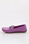 K105 Women's Loafer Shoes Lilac Genuine Leather - 3