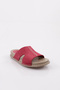 P33 Fuchsia Nubuck Genuine Leather Women's Slippers - 2