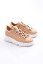 Women's Thick Sole Bee Buckle Sneakers Shoes Nude 15299633118 - 2