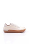 Women's Lace-Up Sneaker Shoes Off-White Suede 457212453