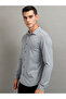 قميص سادة بقصّة Slim Fit مع ياقة - 4