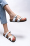 Jessinesra Women's White Skin Flip Flops - 0012501 - 3