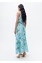 Floral Pattern Pleated Dress - 4