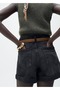 Shorts with High Waist and Curling Leg - 8
