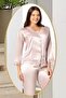 1005 Women's Dowry Satin 6-Piece Set-Powder - 3