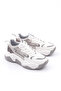 65100-22Y Women's Lace-Up Thick Sole Sneakers Shoes White - 2