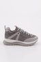 Women's Lace-Up Sneakers Gray Suede 8322103138