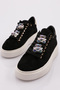 Women's Black Suede Sneakers - 21143118 - 4