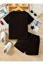 Little Man Premium Kids Bottom Top T-Shirt Shorts Set - 2