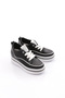 Women's Sneakers with Stones on the Sides Black and White 2623239211982322 - 2
