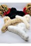 Furry Plush Clamp Latch Buckle Hair Clip Hair Accessory (4 Pieces) - 3