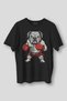 Boxing Gloves Bulldog Boxing Gym Sports Printed Black Regular Fit T-Shirt