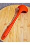 29cm Hard Tip Red Silicone Ladle, Soup Food Ladle, Fireproof Non-Stick Non-Scratch - 4