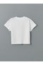 Lcw Kids White Crew Neck Printed Short Sleeve Baby Boy Pajamas Set with Shorts - 3