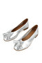 , Genuine Leather Women's Ballerinas 1511033Z2145 Silver - 5