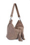 Genuine Leather Suede Shoulder Bag - 2