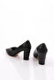 589 Women's Pointed Toe V-Cut Low Heeled Shoes - 3