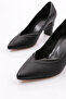 589 Women's Pointed Toe V-Cut Low Heeled Shoes - 4