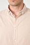 Men's Cotton Pocketless Basic Long Sleeve Shirt - Beige - 5