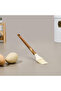 Mien Acacia Handle Silicone Egg Brush - Brown / Cream - 2