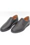 Men's Black Genuine Leather Orthopedic Comfortable Lightweight Daily Eva Walking Lace-Up Casual Dad Shoes