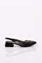 590 Women's Short Heeled Open Shoes Black