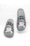 Women's Home Slippers Ms254 Cat Velvet Printed Sabo Slippers - 3