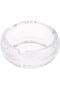 Glass Ashtray L(12CM) XW(12CM) XH(5CM) transparent