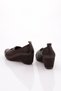 Women's Rubber Detailed Wedge Sole Comfort Shoes Brown 34423 - 3