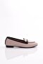 102-1 Women's Ballerina Flats with Iron Accessories Silver Genuine Leather