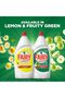 Max Plus Lemon Dishwashing Liquid with Bleach Alternative Power, 6x600ml - 6