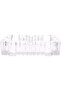 Glass Ashtray L(15CM) XW(15CM) XH(4CM) transparent 7862607202293 - 2