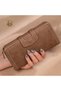 Garavani Genuine Leather Italian Made Zippered Long Women's Wallet - Women's Card Holder - 2