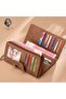 Garavani Genuine Leather Italian Made Zippered Long Women's Wallet - Women's Card Holder - 5