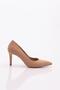 1002 Women's Heeled Stiletto Shoes Nude Printed